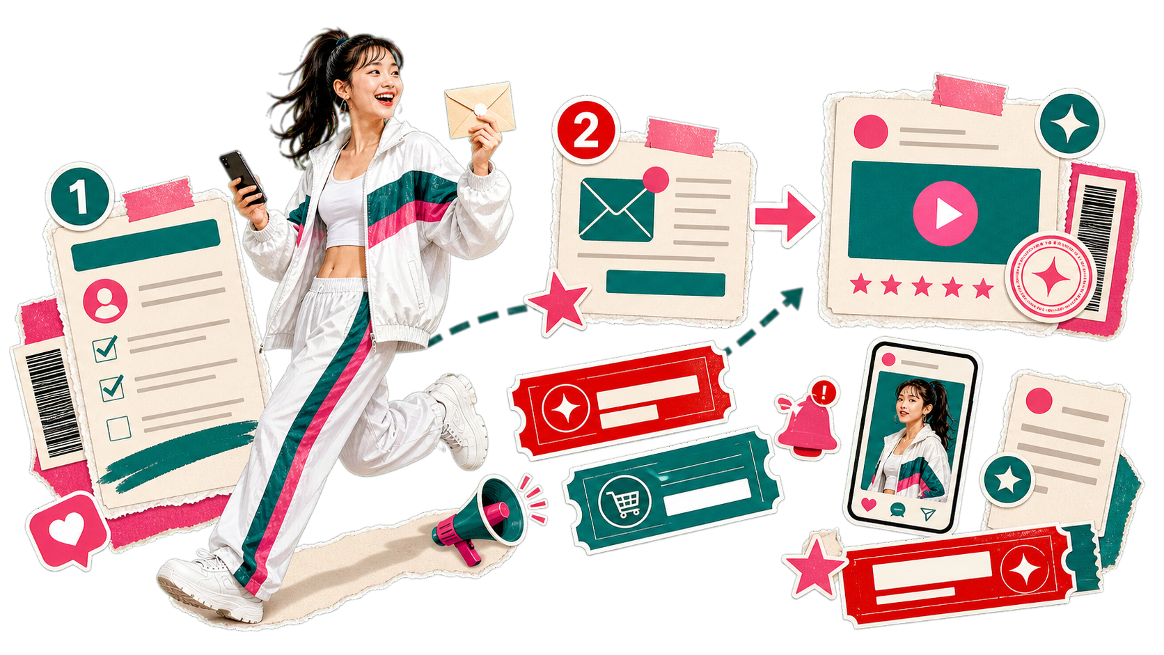 海選流程：填表報名 → 書面審查 → Email 通知 → 短影音公開票選